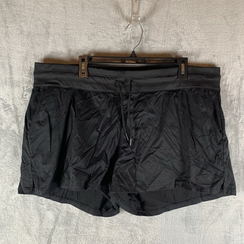 North Face Women Aphrodite Motion Shorts Black XXL Nylon Pockets Pull On Gym NWT